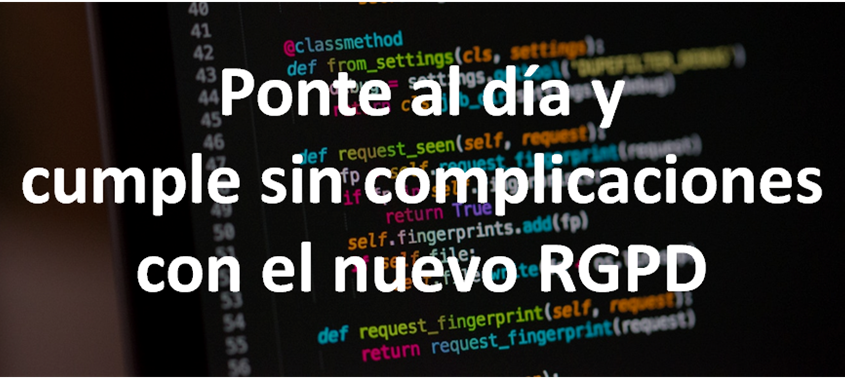 Jornada nuevo Reglamento General de Protección de datos RGPD