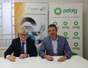 TECNIBERIA y AEBIG aúnan esfuerzos para promover el conocimiento y desarrollo del biogás y biometano 1 ACUERDO AEBIG TECNIBERIA