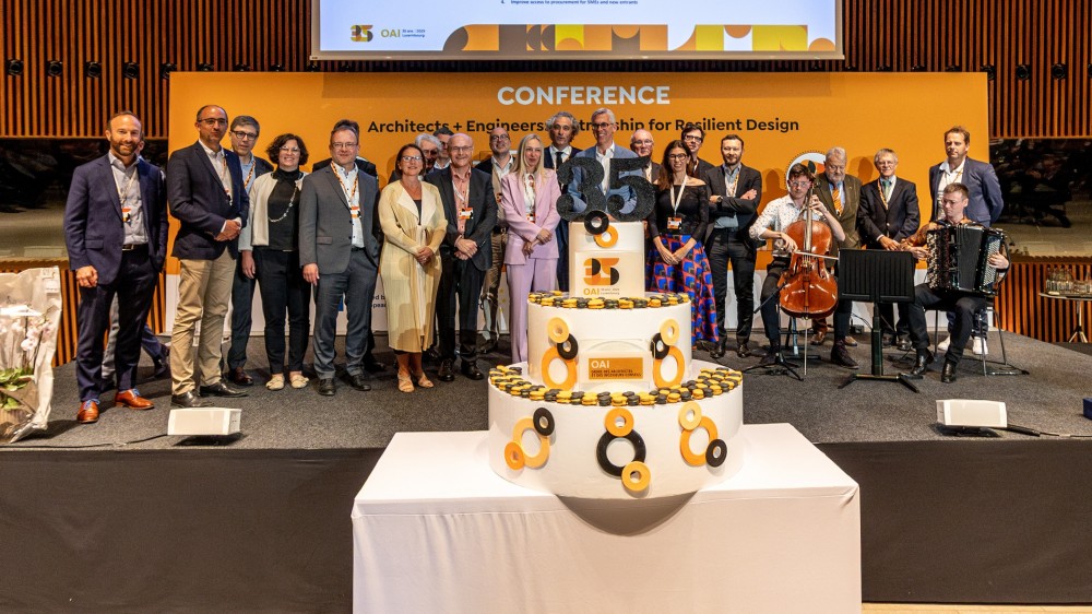 Ingenieros y arquitectos de toda Europa se reúnen en Luxemburgo, para intercambiar, crear estrategias y dar un impulso claro para el futuro 2 35 ans OAI 20250515 e OAI Melt Studio 22
