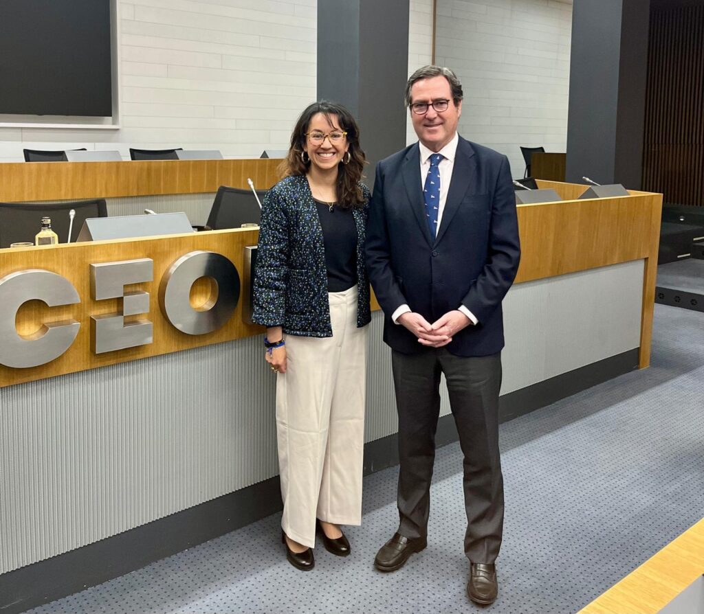 Eli y presidente CEOE