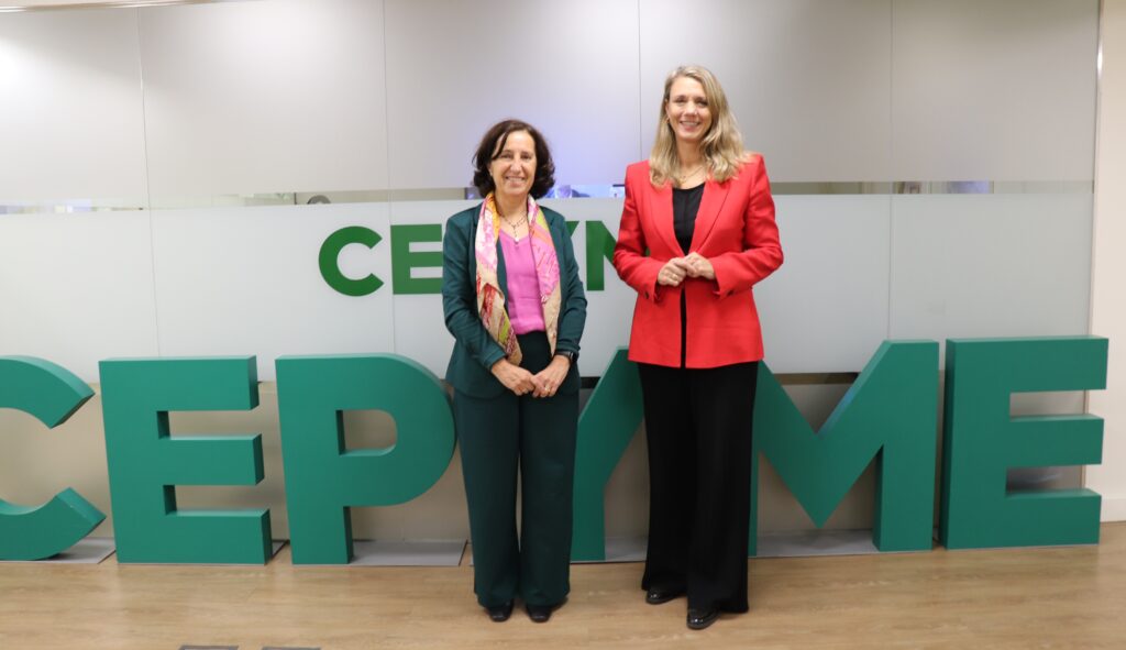 Tecniberia y CEPYME exploran vías de colaboración para impulsar la competitividad de las pymes 1 Reunion presidenta Tecniberia 1 2