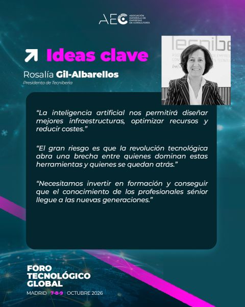 La presidenta de Tecniberia participa en el Foro Tecnológico Global para debatir sobre tecnología, talento y productividad 2 Rosalia 5